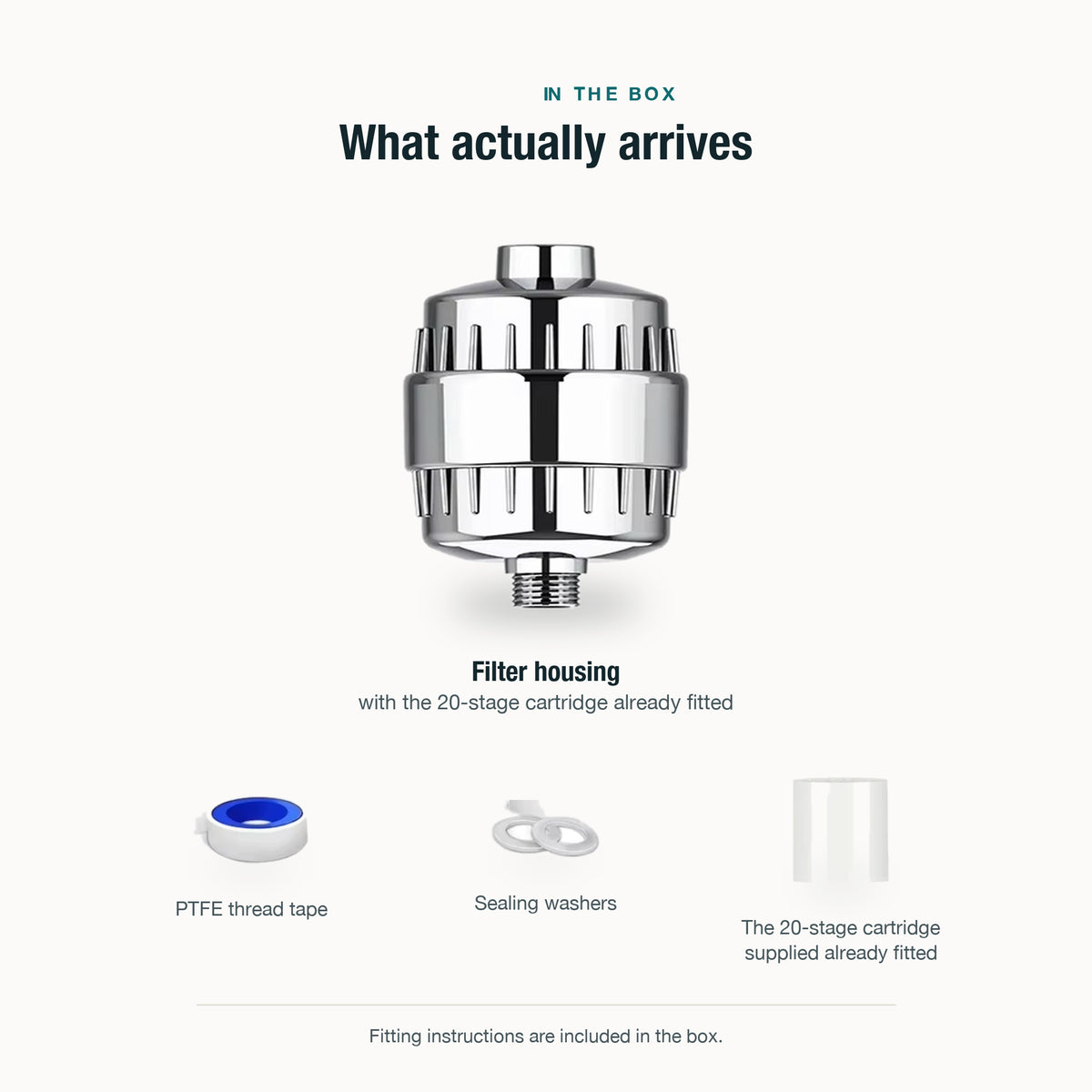 AquaPure 20-Stage Shower Filter