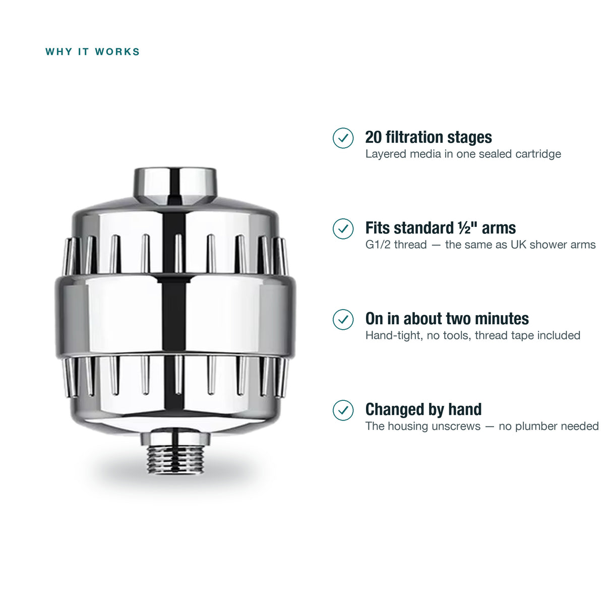 AquaPure 20-Stage Shower Filter